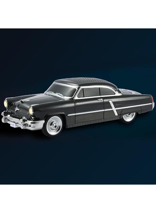 1957 Retro Klasik Araba Görünümlü Bluetooth Kablosuz Hoparlör، راديو FM، USB SD AUX Girişli، Ev ve Ofis için (Siyah) - Image 1
